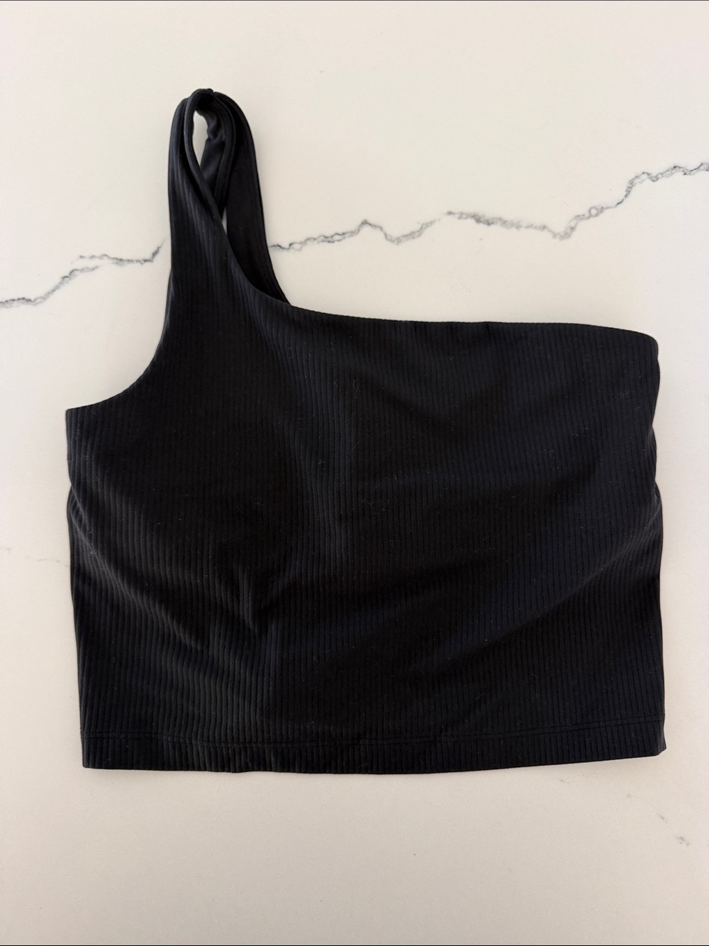 lululemon athletica One-Shoulder Ribbed Tank Top - Black